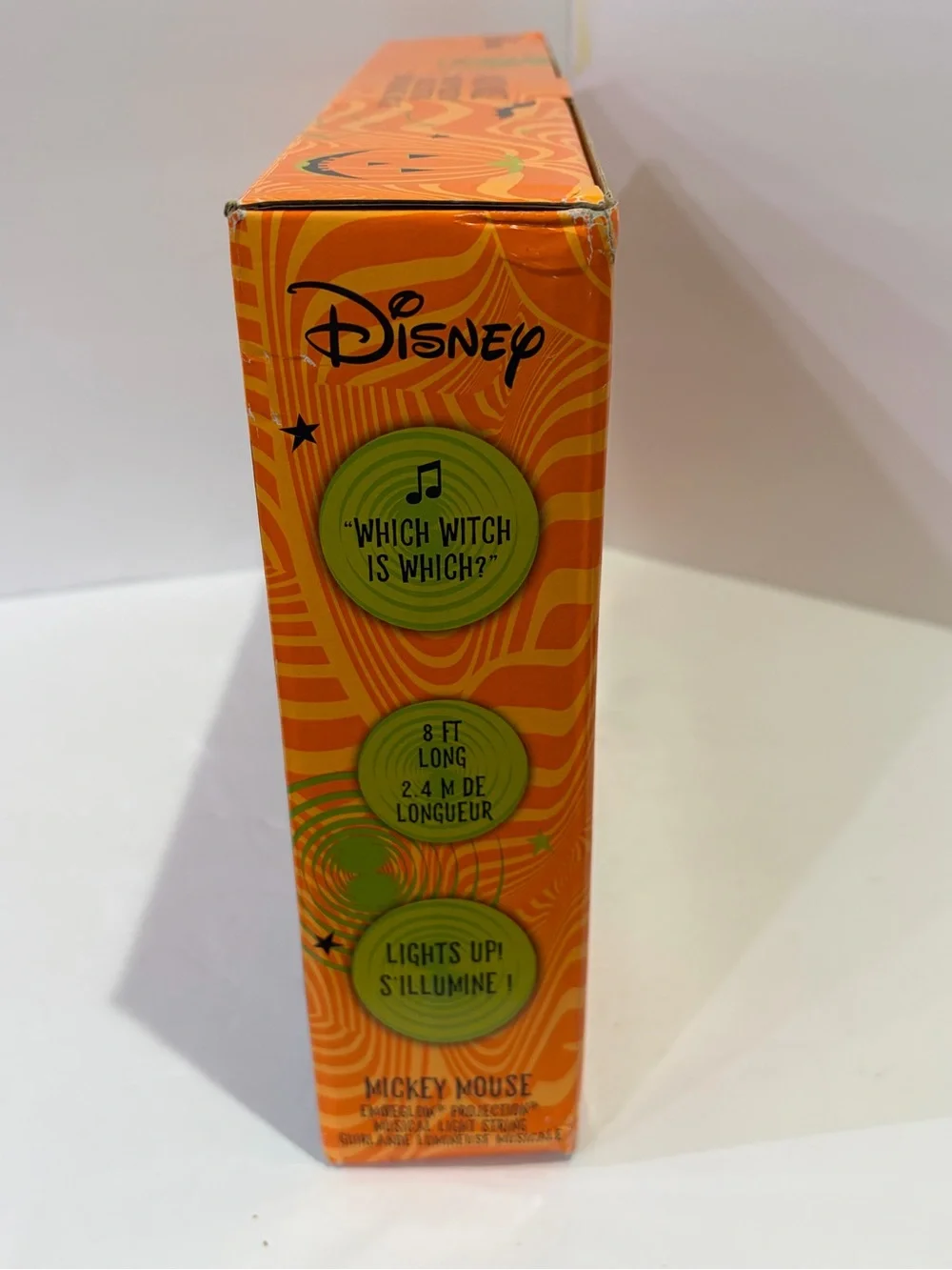 Disney Mickey Mouse Pumpkin Face EmoteGlow String Lights with Music NIB